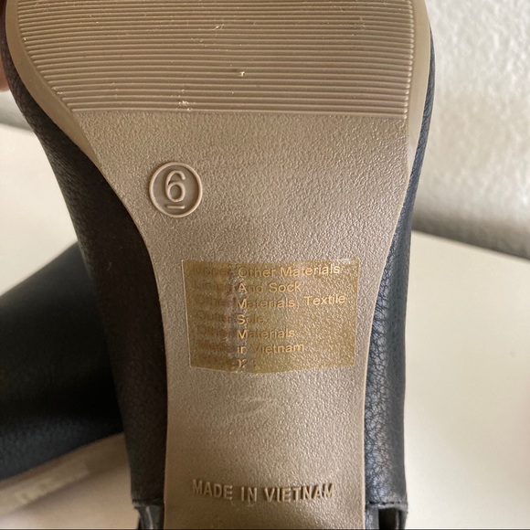 NWT GAP Black Block Heel Sandals sz 6 - Picture 6 of 7